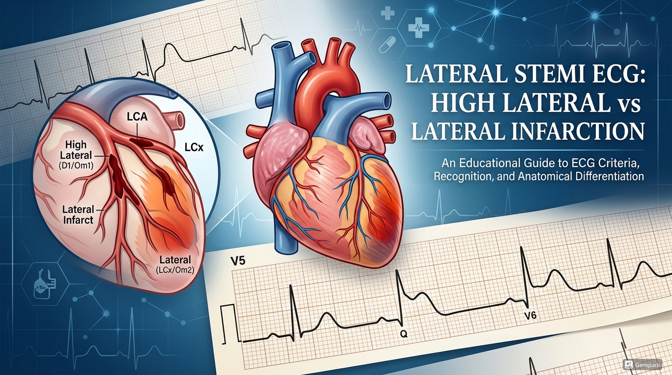 Lateral STEMI ECG: High Lateral vs Lateral Infarction